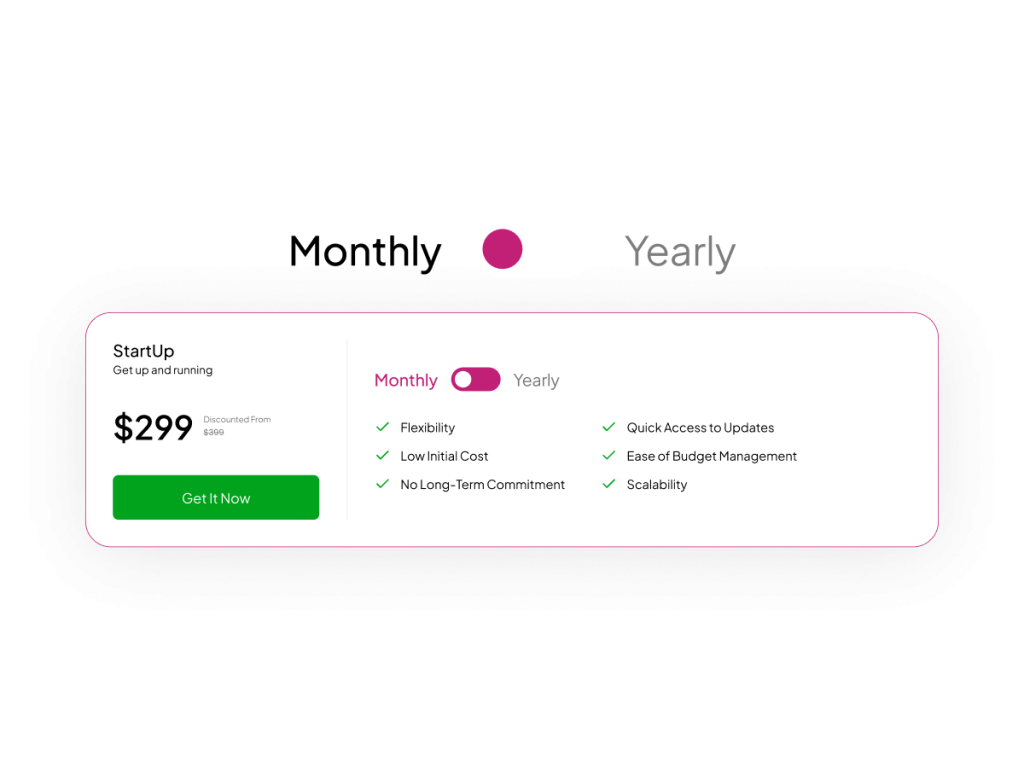 Toggle Pricing Features Table – WDesignKit Elementor Widgets