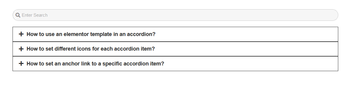 accordion search preview