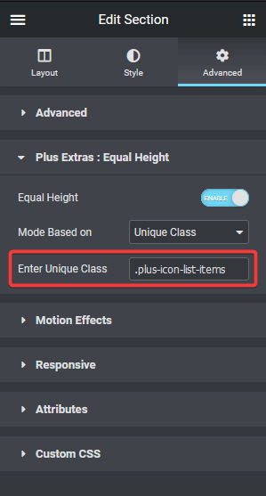 pricing table settings