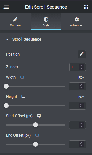 scroll sequence style